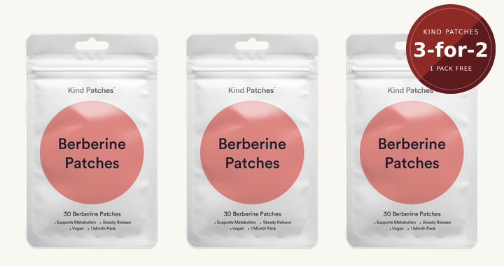3 packs of Kind Patches Berberine Patches — 3-for-2